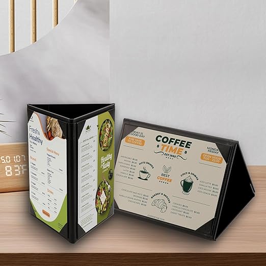 Menu Covers - Set of 10 Double-Sided Table Tent Cards - Image 4