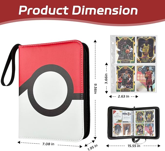 440 Pockets Card Binder, Portable Trading Card Binder - Image 2