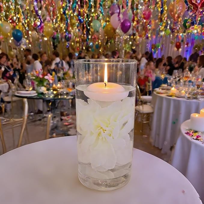 24 Pcs Floating Candles for Centerpieces and Floating Flowers Vase Fillers for - Image 8