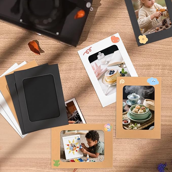 100 Pack Paper Picture Frames, 4x6 Inch Photo Strip Frame Hanging Photo Display - Image 7