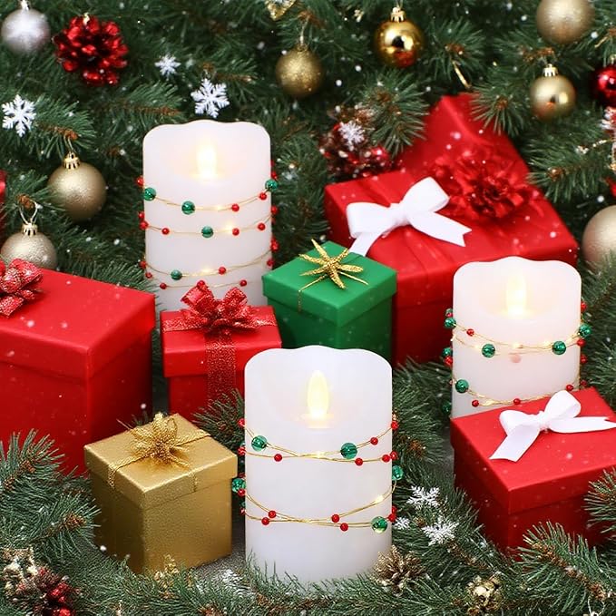 Christmas Flameless Candles - Image 4