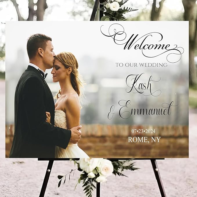 Generic Landscape Photo Wedding Sign, Editable Welcome To Our Wedding, 24x36 - Image 4