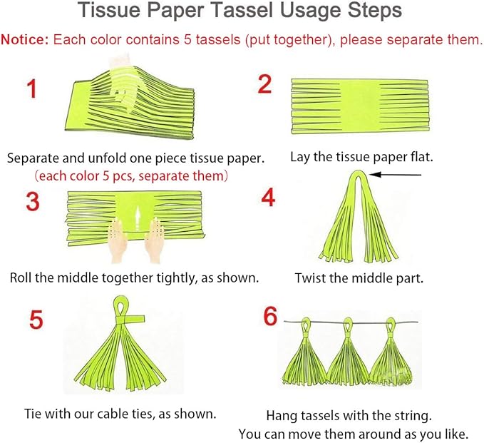 Sparkly Paper Pennant Banner Triangle Flags Bunting 8.2 Feet and Tissue Paper - Image 4