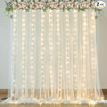 Ivory Sheer Backdrop Curtains by Suppromo