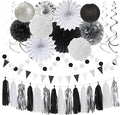 Black White-Silver Party-Decorations by Hugtmr