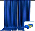 2 Panels Blue Backdrop Curtain, 10 x 7 Feet Background Curtains by Zankubom
