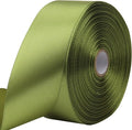 Light Green Solid Satin Ribbon 1-1/2 Inch 50 Yards Solid Polyester Fabric Ribbon by Riunbb