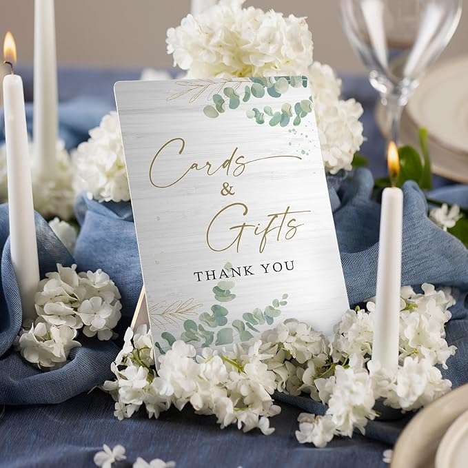 Cards & Gifts Sign, Wedding Party Decorations - Image 2