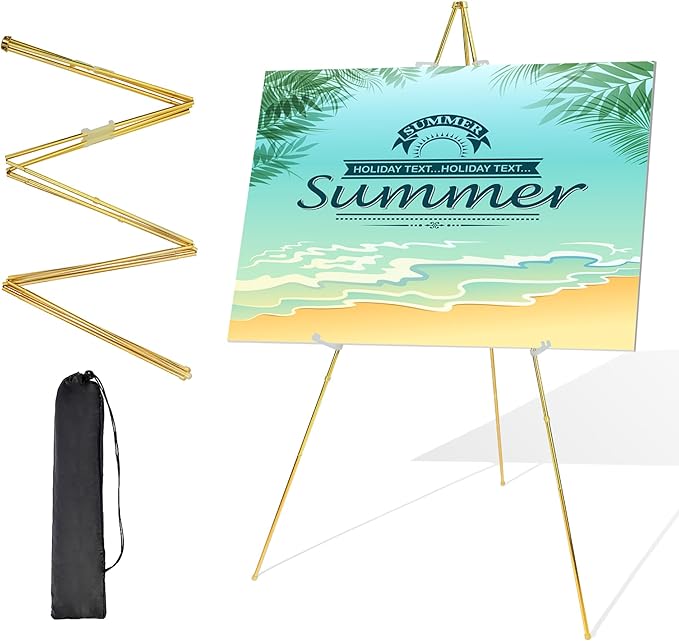 Easel Stand for Sign 63'' Art Easels for Display Wedding Welcome Poster Stand by Starhoo