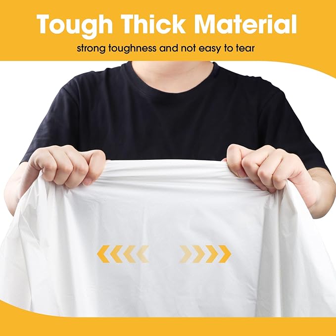 White Plastic Table Cover Roll - 54IN x 100FT - Image 7