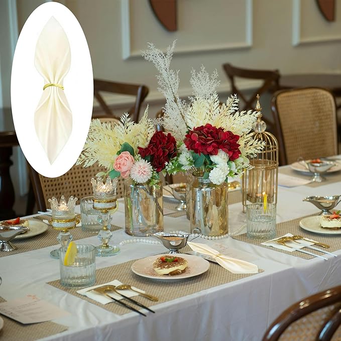 40 Pcs Gold Napkin Rings - Image 5