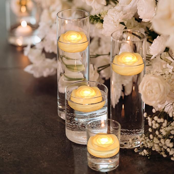 Enido Flameless LED Floating Candles Battery Operated Waterproof Outdoor - Image 5