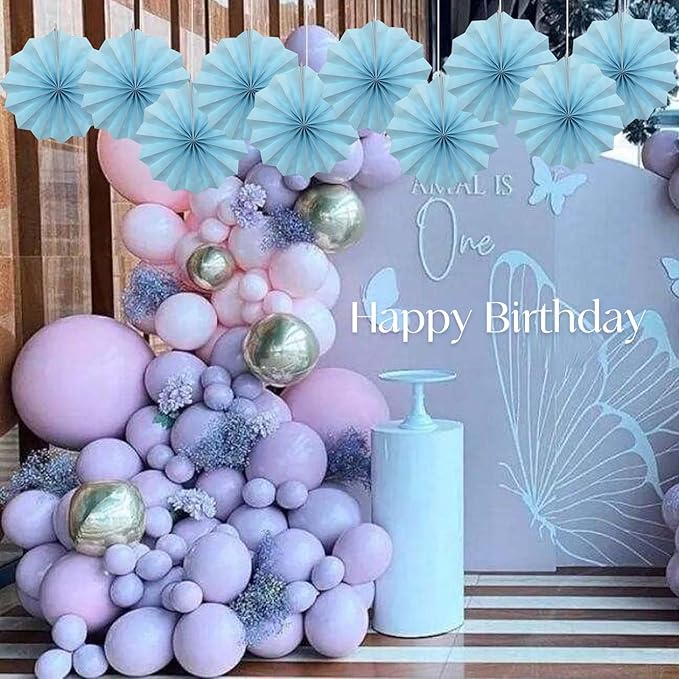 Blue Graduation Party Decor, Baby Blue Party Decorations, Christmas Baby Shower - Image 5