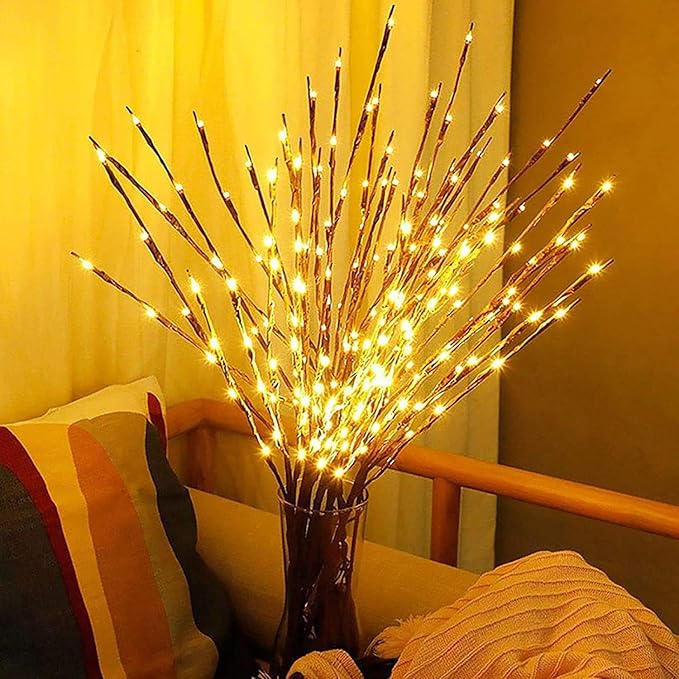 DK177 6 Pack Led Branch Light Battery Operated Lighted Branch Vase Filler - Image 7