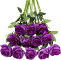 Tifuly Purple Roses Artificial Flowers by Tifuly