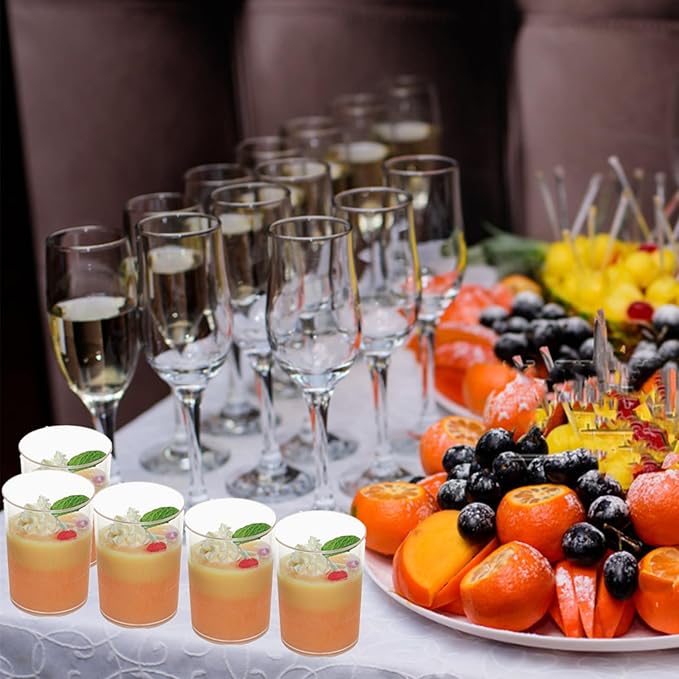 100 Pack Mini Dessert Cups, 3oz Clear Shooter Cups - Image 7