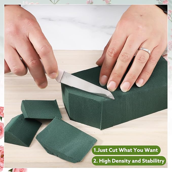 8Pcs Floral Foam Blocks for Fresh and Artificial Flower Arrangements, Flower - Image 4