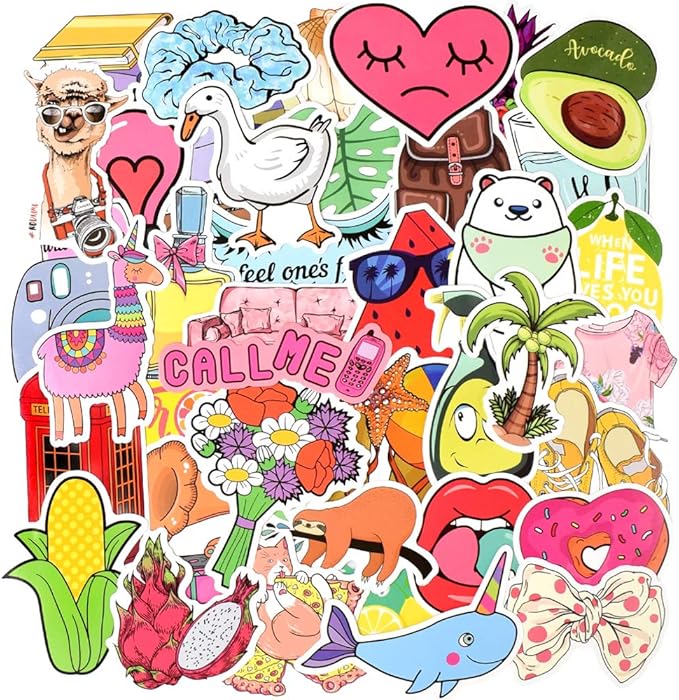 QTL Waterproof Stickers for Girls Cute Stickers for Water Bottles Hydro Flask - Image 2