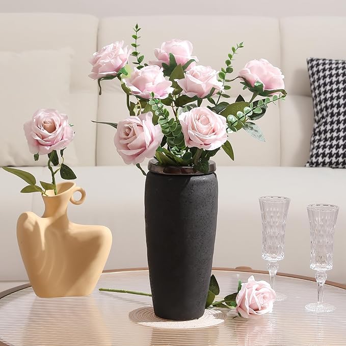Tifuly Champagne Pink Roses Artificial Flowers - Image 6