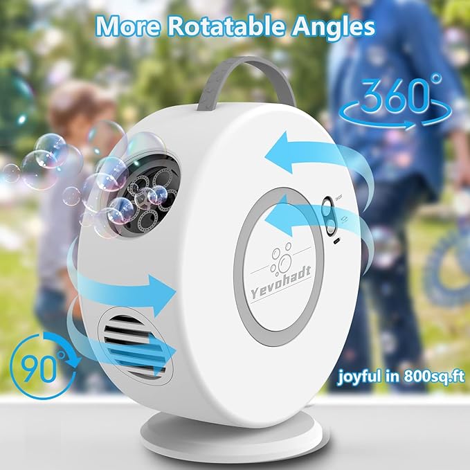 Bubble Machine for Kids Toddlers, Automatic Bubble Blower Rechargeable - Image 2