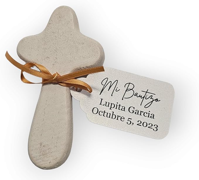 Mi Bautizo Baptism Christening Personalized Thank You Tags 20 pcs - Image 3