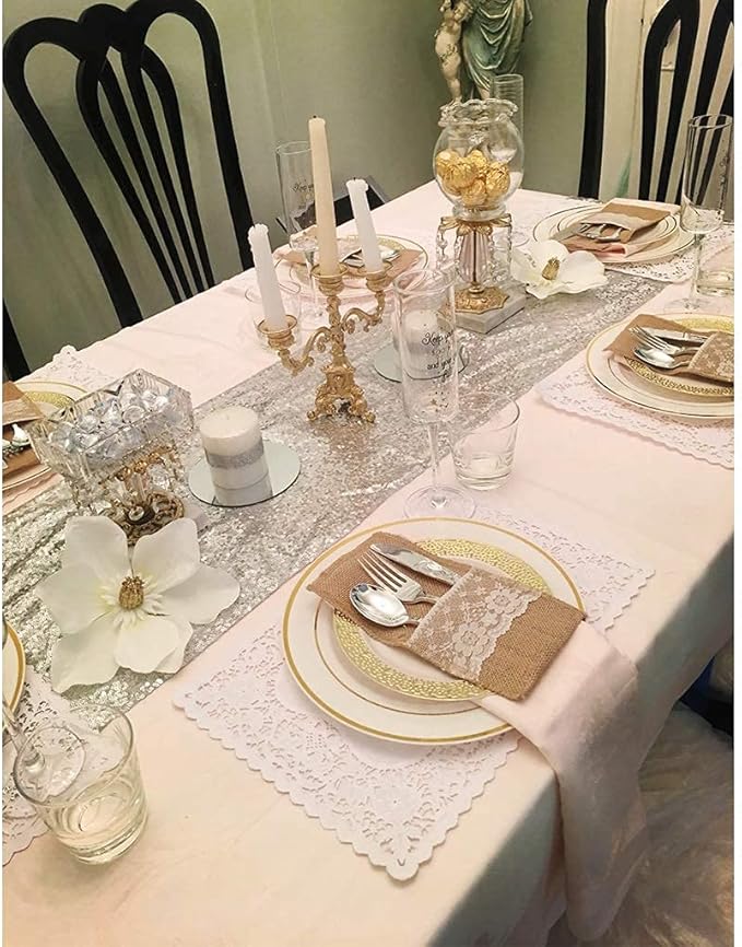 Eternal Beauty Silver Table Runner, Graduations - Image 5