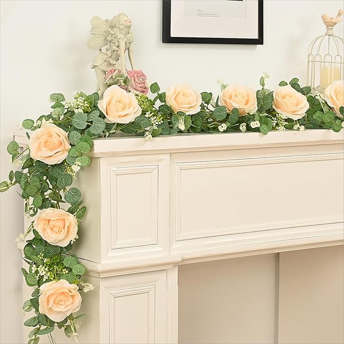 Dolicer 2Pcs 13Ft Artificial Eucalyptus Garlands - Image 3