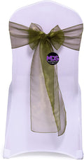 MDS Pack of 250 PCS Organza Chair Sashes Wider Dining Chair Bows Ribbon Tie Back by MDS