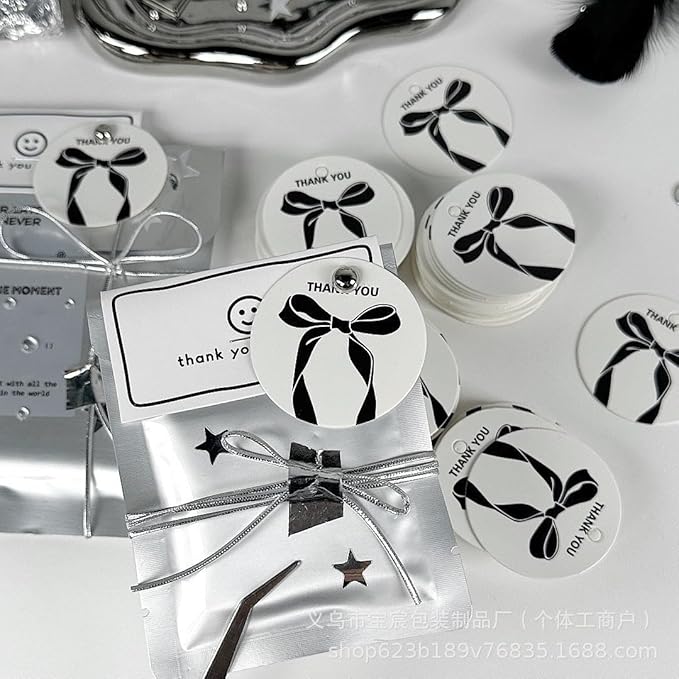 100/200/500 Pack Custom Round Tag Personalized Name Paper Tags Customize Any - Image 5