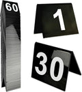 60 Pcs Black Acrylic Table Numbers 1-60 Double Sided Restaurant Table Order by Unknown