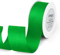 1-1/2 inch Double Faced Polyester Emerald Green Satin Ribbon by KMERLIFE