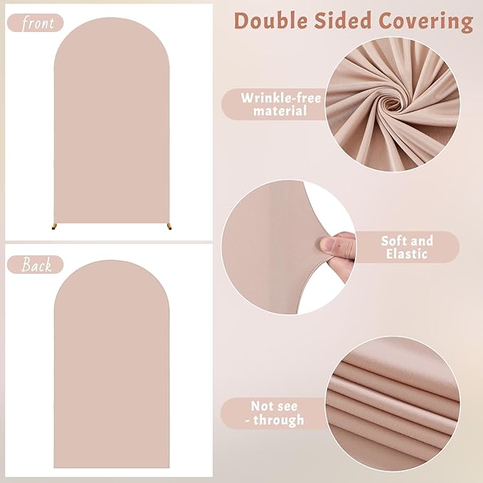 6.6FT Nude Arch Backdrop Cover - Image 3