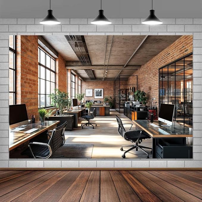 15X10ft Office Video Photo Backdrop Photography Background by Unknown