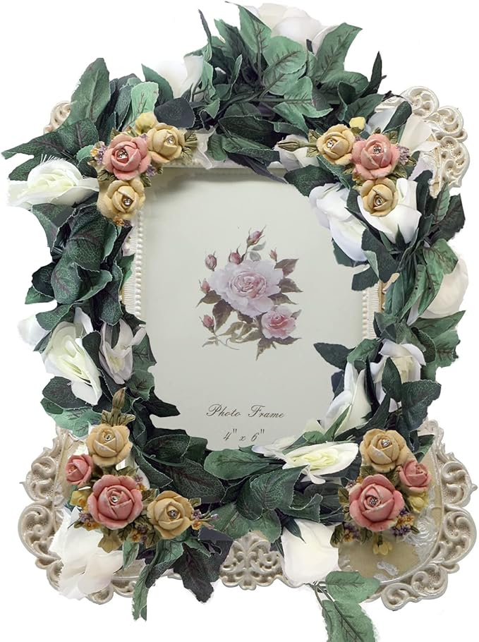 2 Pack Artificial Rose Vine Garland Fake Roses Flowers Plants Vines Hanging - Image 6