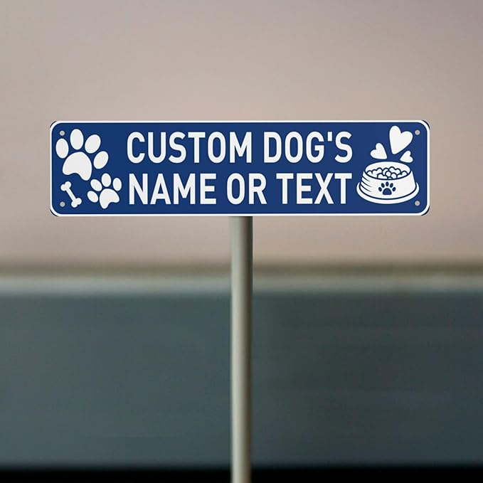 Custom Vintage Metal Sign Personalized Pet's Home Sign - Image 5