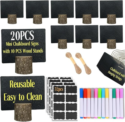 10 Pcs Mini Chalkboard Signs Small Chalkboard Label by YZLIANGYUAN