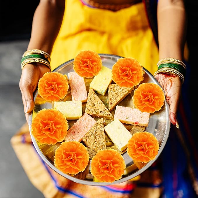 Hananona 101 Pcs Marigold Flower Heads Bulk, Silk Marigolds - Image 6