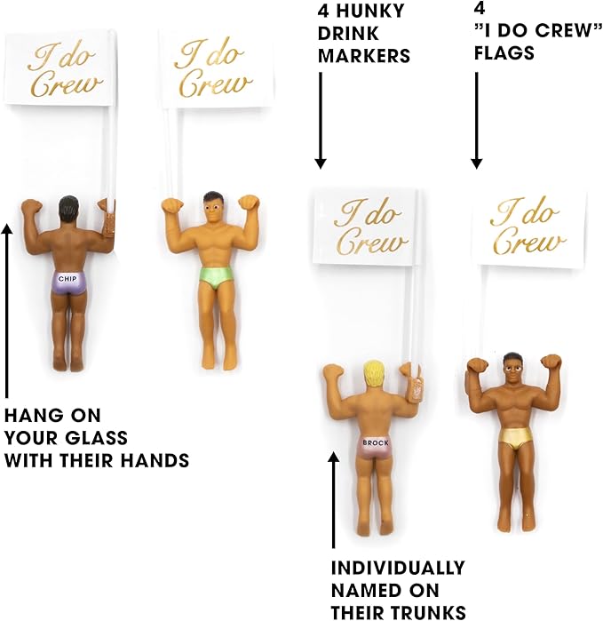 NPW Drinking Buddies Bride Squad, Bachelorette Drink Markers, Party Accessories - Image 3