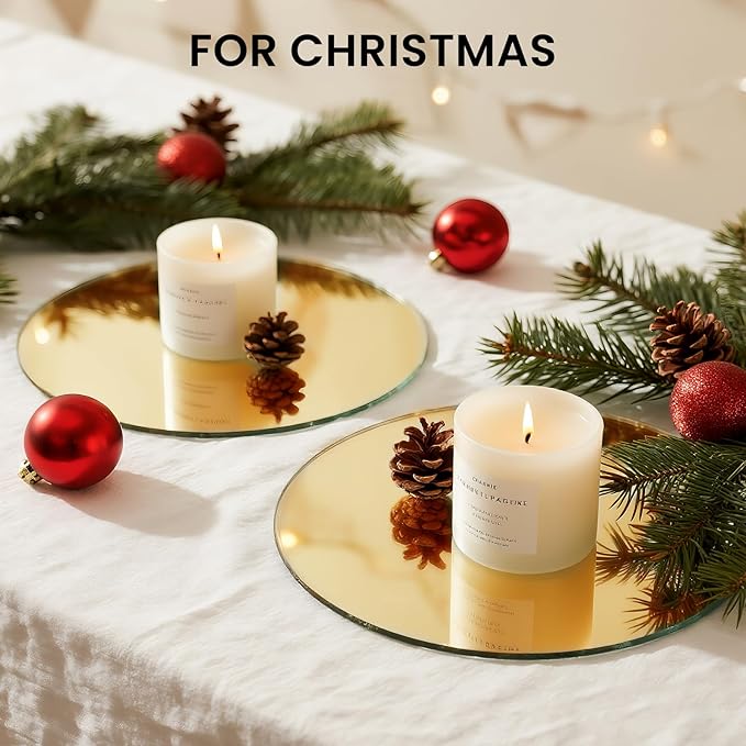 Glass Round Mirror Centerpieces - Image 5