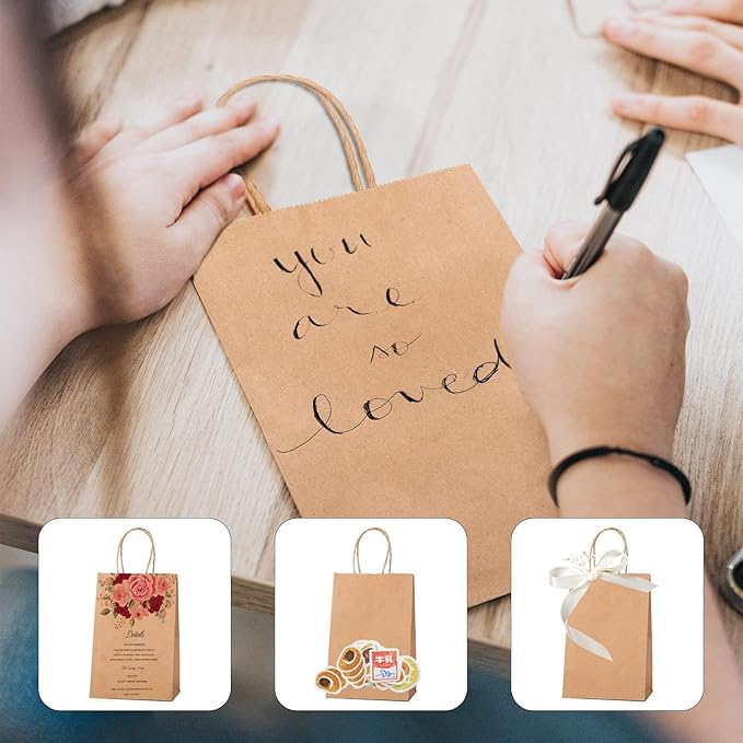 METRONIC Paper Gift Bags 5.25x3.75x8 1000Pcs, Christmas Paper Bag - Image 4
