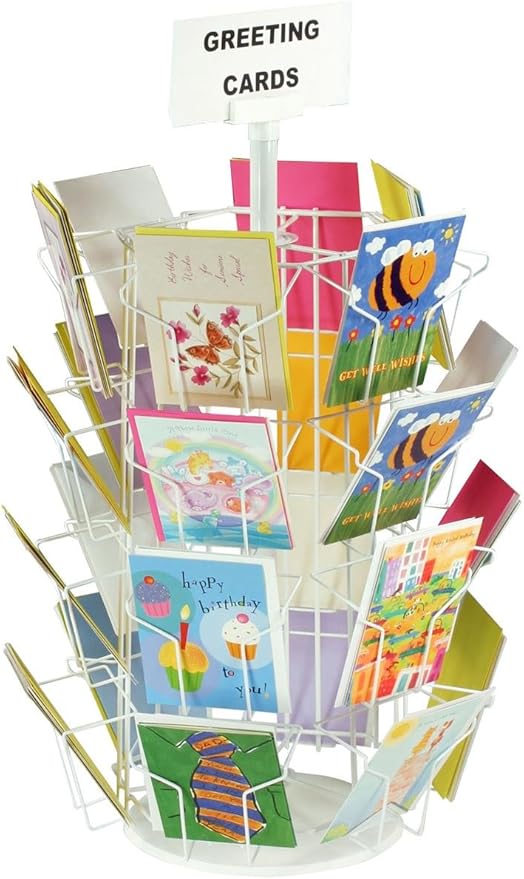 Greeting Card Rack with Twenty-Four 5 x 7 Pockets by Displays2go