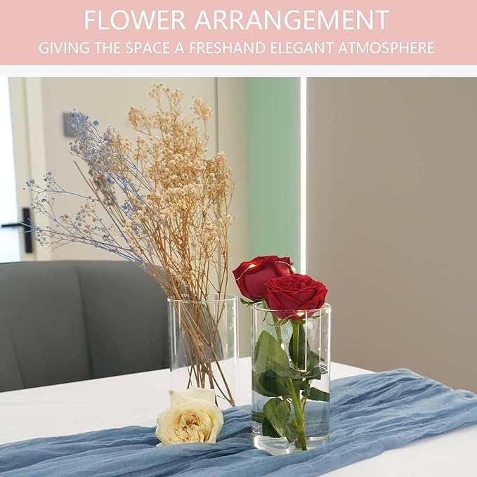 12pcs Glass Vase Cylinder Vases - Image 4