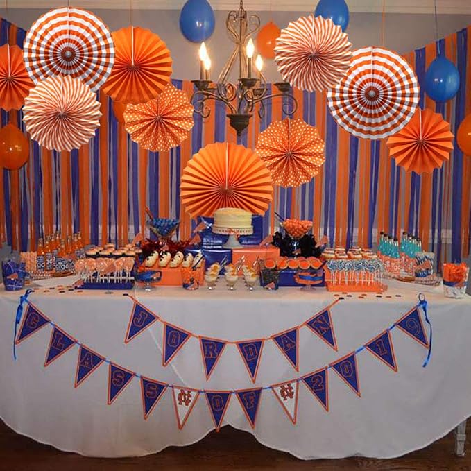 Party Hanging Paper Fans Set - Image 5