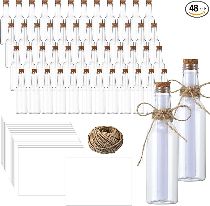 Baderke 48 Pcs 5.6 oz Message Bottles by Baderke