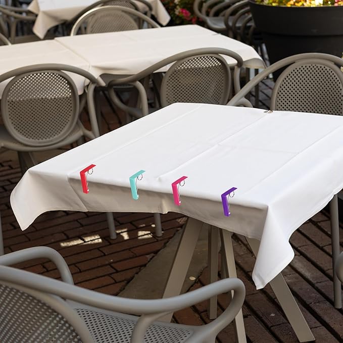 uxcell 4 Pack Tablecloth Clips, Stainless Steel Table Cloth Cover Clamps - Image 6