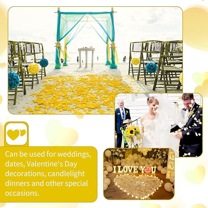 3300 PCS Artificial Fake Rose Petals, Flower Petals, Romantic Nightfor Her/Him - Image 6
