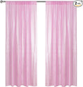 Sugargirl Matte Pink Sequin Backdrop Curtain 2 Panels 2FTx8FT Glitter Pink by Sugargirl