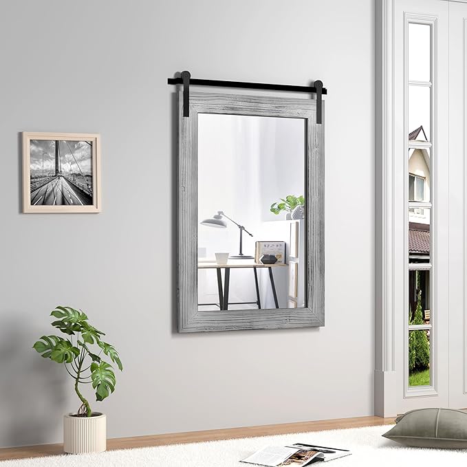 COGOOD Farmhouse Barn Door Mirror - Image 2