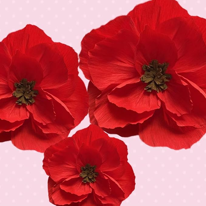BRT Bearingshui Red Paper Flowers Decoration - Image 6