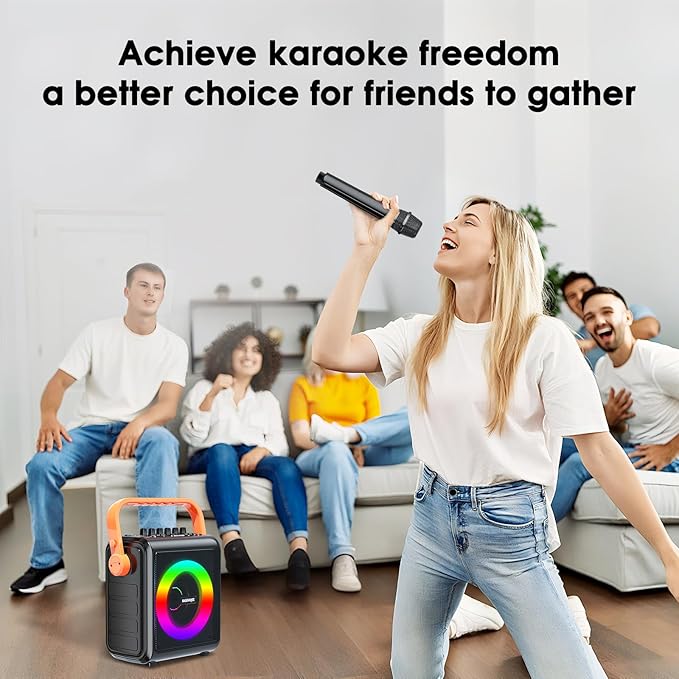 Karaoke Machine, 8000mAh Portable Bluetooth Speaker - Image 7